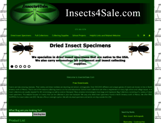 insects4sale.com screenshot