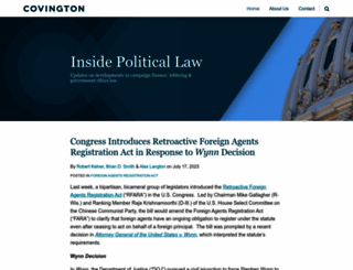 insidepoliticallaw.com screenshot