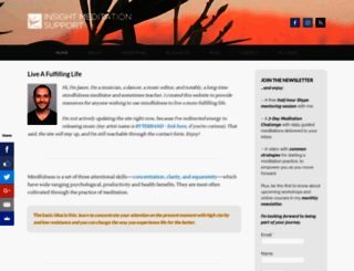 insightmeditationsupport.org screenshot