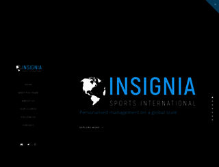 insigniasportsint.com screenshot