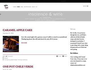 insolenceandwine.com screenshot