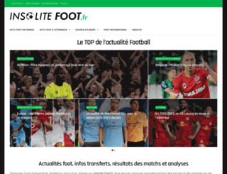 insolite-foot.fr screenshot