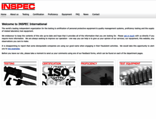 inspec-international.com screenshot