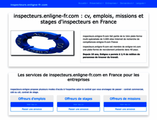 inspecteurs.enligne-fr.com screenshot