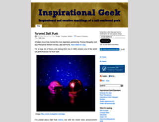 inspirationalgeek.wordpress.com screenshot