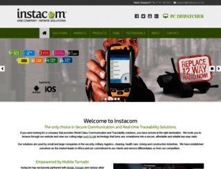 instacom.co.za screenshot