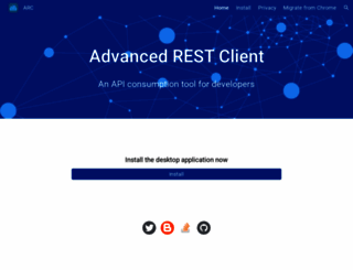 install.advancedrestclient.com screenshot