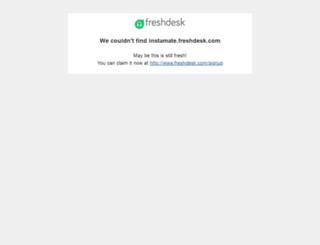 instamate.freshdesk.com screenshot