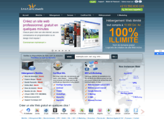 instanceweb.com screenshot