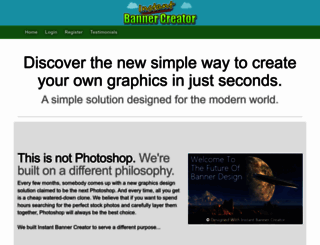 instantbannercreator.com screenshot