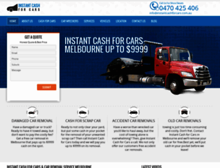 instantcashforcars.com.au screenshot