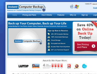 instantcomputerbackup.com screenshot