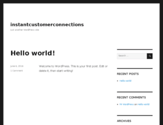 instantcustomerconnections.com screenshot