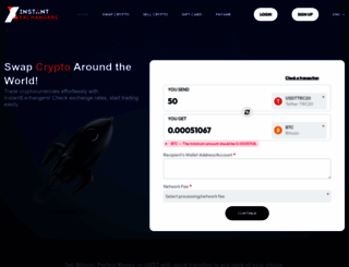 instantexchangers.net screenshot