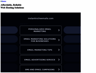 instantnicheemails.com screenshot