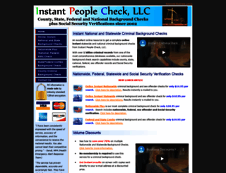 instantpeoplecheck.com screenshot