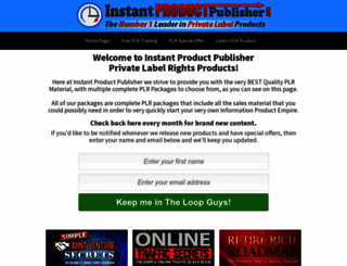 instantproductpublisher.com screenshot