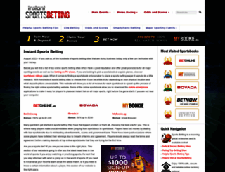 instantsportsbetting.com screenshot
