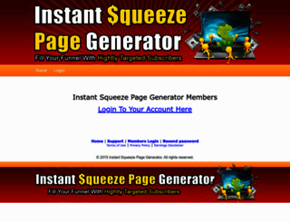 instantsqueezepagegenerator.com screenshot