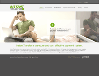 instanttransfer.com screenshot