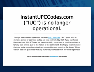 instantupccodes.com screenshot