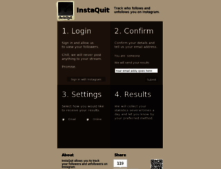 instaquit.co.uk screenshot