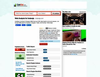 instaraja.com.cutestat.com screenshot