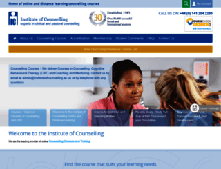 instituteofcounselling.org.uk screenshot