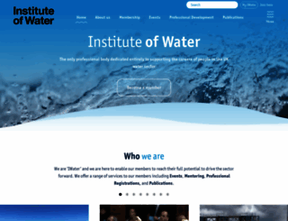 instituteofwater.org.uk screenshot