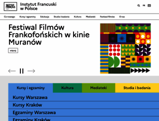 institutfrancais.pl screenshot