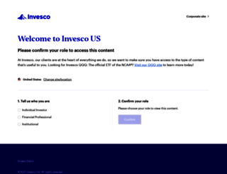 institutional.invesco.com screenshot