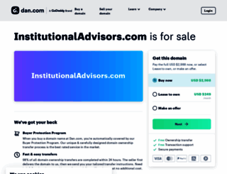institutionaladvisors.com screenshot