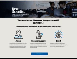 institutions.newscientist.com screenshot