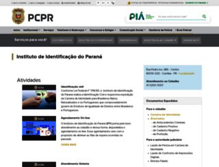 institutodeidentificacao.pr.gov.br screenshot