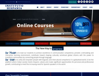institutohispania.com screenshot