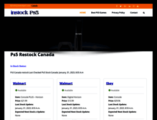 instockps5.com screenshot