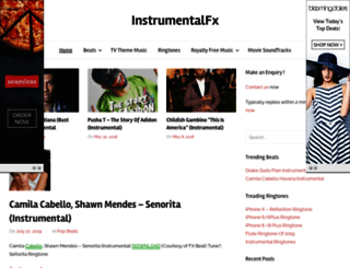 instrumentalfx.co screenshot