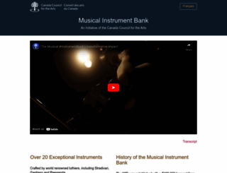 instrumentbank.canadacouncil.ca screenshot