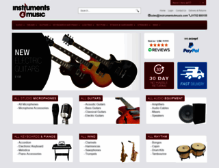 instruments4music.co.uk screenshot