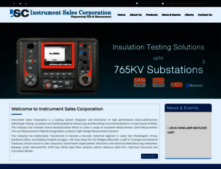 instrumentsalescorporation.com screenshot