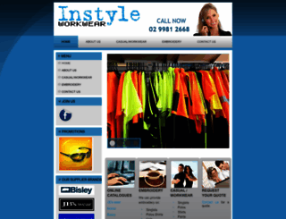 instyleworkwear.com.au screenshot