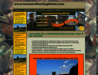 insulatedhuntingblinds.com screenshot