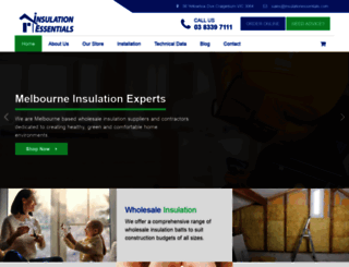 insulationessentials.com.au screenshot