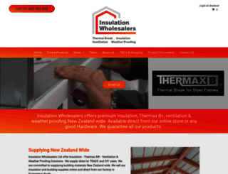 insulationwholesalers.co.nz screenshot