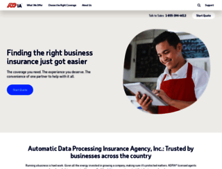 insurance.adp.com screenshot
