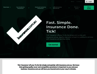 insurance.com.au screenshot