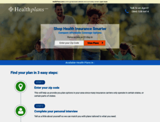 insurance.healthplans.com screenshot