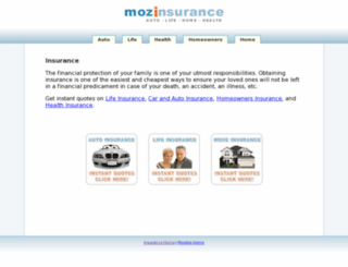 insurance.mozdex.com screenshot