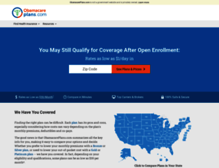 insurance.obamacareplans.com screenshot
