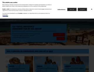 insurance.tui.co.uk screenshot